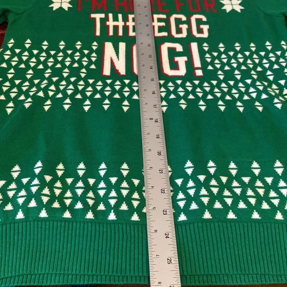 Mossimo Ugly Christmas Sweater, I’m Here For The Egg Nog! Size S - Picture 6 of 7
